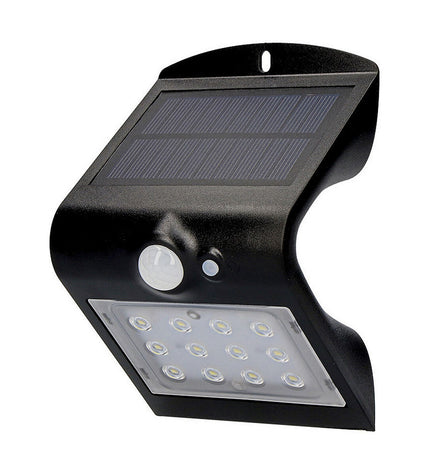 EDM Wandlamp EDM 31840 Zwart outdoor garden wall light made of polypropylene, 1.5W, 220 lumens, decorative outdoor lighting