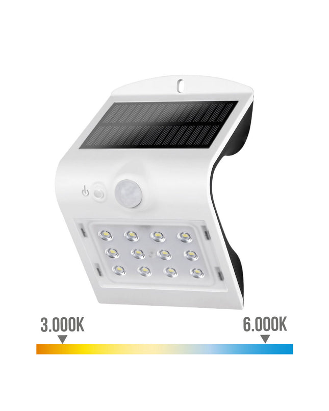 EDM Wandlamp EDM 31841 in wit, outdoor garden decor with polypropyleen housing, 1.5W, 220 lumens, outdoor lighting fixture