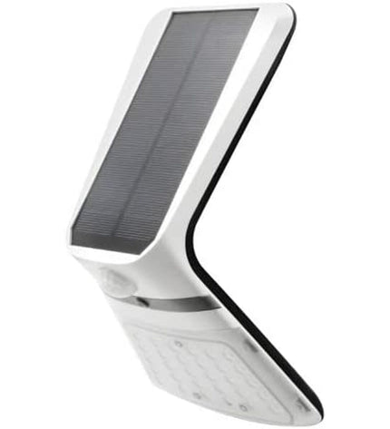 LED outdoor garden lamp with motion sensor, EDM 31843 white polypropyleen, 3.5W, decorative exterior lighting.