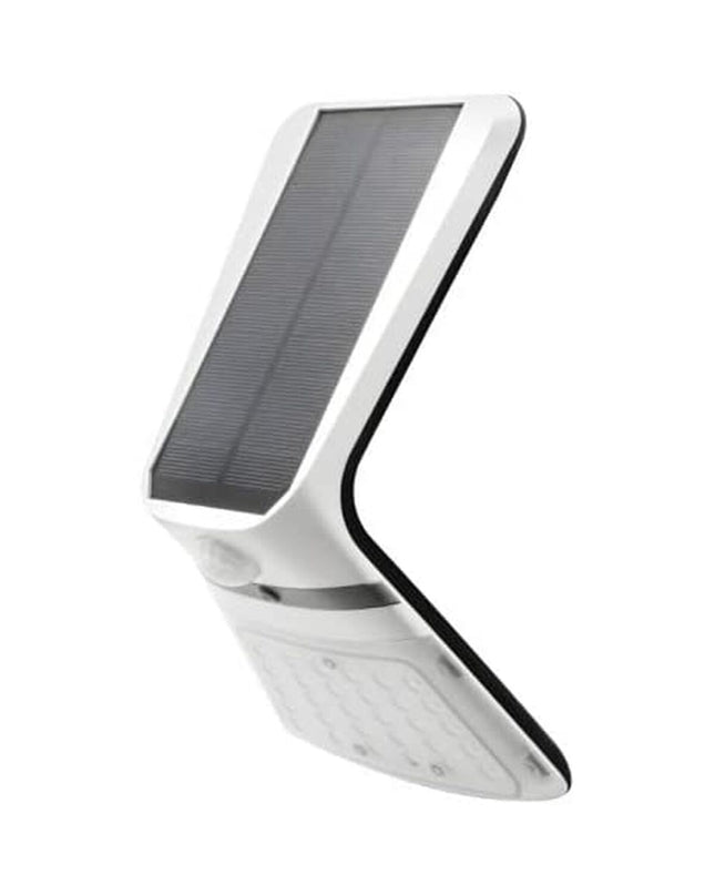 LED outdoor garden lamp with motion sensor, EDM 31843 white polypropyleen, 3.5W, decorative exterior lighting.