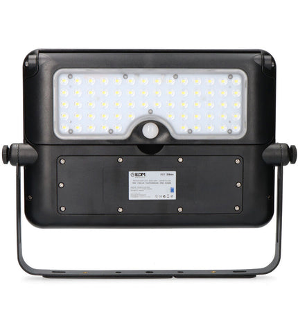 Black EDM LED outdoor garden light with 10W power, 1150 lumens, 6000K color temperature, suitable for exterior decoration.