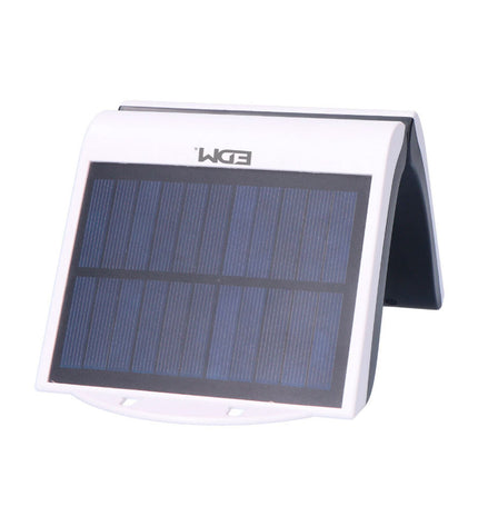 LED outdoor garden light EDM 31846 in white with motion sensor, 2W, 220 lumens, 6500K for exterior decorative lighting.