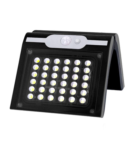 EDM Wandlamp EDM 31847 Zwart outdoor garden light with motion sensor, 2W, 220 lumens, 6500K, outdoor decor with black finish