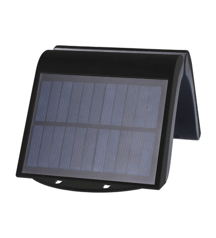 EDM Wandlamp EDM 31847 in zwart, outdoor garden light with motion sensor, 2W, 220 lumens, 6500K color temperature.