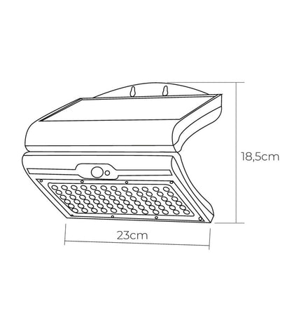 EDM LED outdoor garden light with motion sensor, 6W, 430 lumens, 6500K white color, for decorative outdoor use.