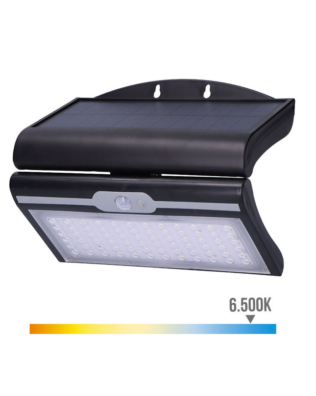 EDM Wandlamp EDM 31849 black outdoor garden light with motion sensor, 6W, 430 lumens, 6500K daylight, decorative exterior lighting