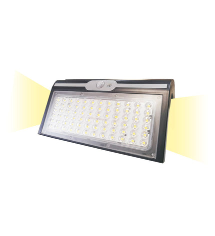 EDM Wandlamp EDM 31849 black outdoor garden light with motion sensor, 6W, 430 lumens, 6500K, suitable for outdoor decoration.