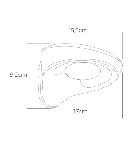 EDM LED outdoor garden wall light in black with motion sensor, 2W, 200 lumens, 155 lumens, 6500K color temperature, outdoor decor