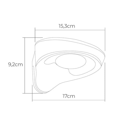EDM LED outdoor garden light with motion sensor, 2W, 200 lumens, 6500K white, weatherproof exterior decor lighting.