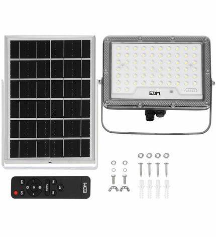EDM Bouwlamp EDM 31857 Slim 100W outdoor garden light with 1200 lumens, 6500K daylight color, for exterior decoration and lighting.