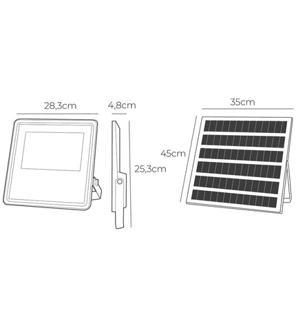 EDM Bouwlamp EDM 31860 Slim 400W outdoor garden light with 3500 lumens, 6500K daylight color, used for exterior decoration.