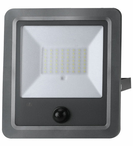 EDM Bouwlamp EDM 31863 outdoor garden light with motion sensor, 300W, 1800 lumens, 3500K warm white, for exterior decoration