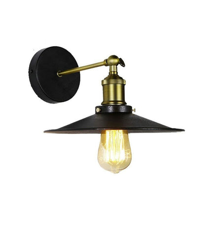 Black metal outdoor garden wall lamp EDM 32100 with 60W E27 socket, decorative exterior lighting for outdoor spaces.