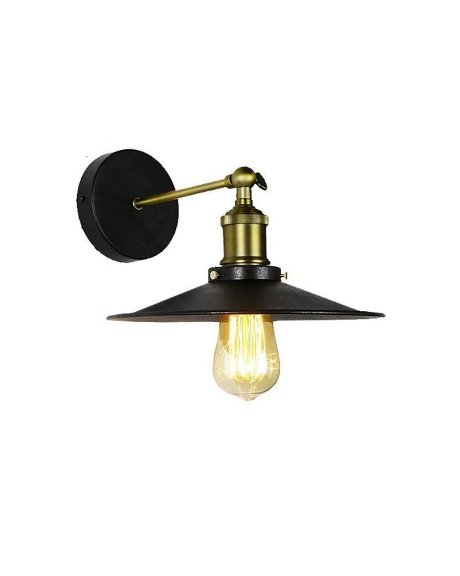 Black metal outdoor garden wall lamp EDM 32100 with 60W E27 socket, decorative exterior lighting for outdoor spaces.