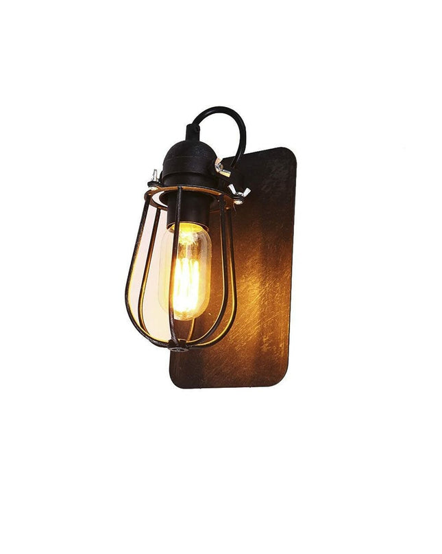 EDM Wandlamp EDM 32101 black metal outdoor garden light with E27 socket, 60W decorative exterior illumination