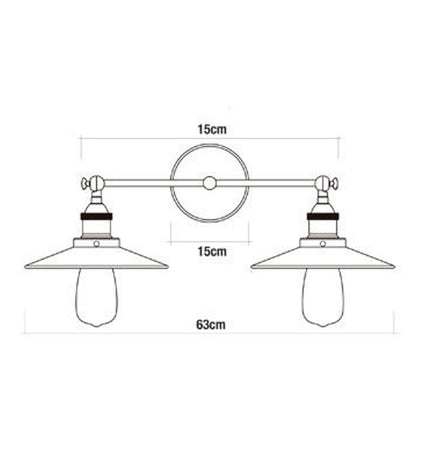 EDM Wandlamp EDM 32109 60W outdoor garden decorative wall light mounted on exterior wall with warm lighting effect