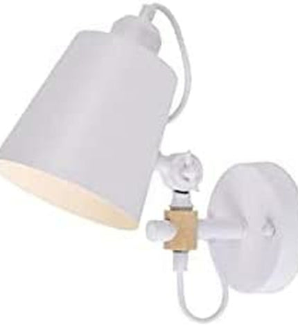 Metal white outdoor garden wall lamp EDM 32113 with E27 socket for garden decoration and outdoor lighting.
