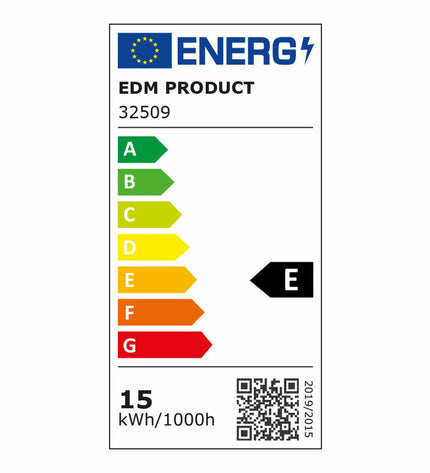LED outdoor garden light EDM EDM 32509 Polymeer A E 15W 60W 16W 78W 1100 Lm surface illumination, 6400K color temperature