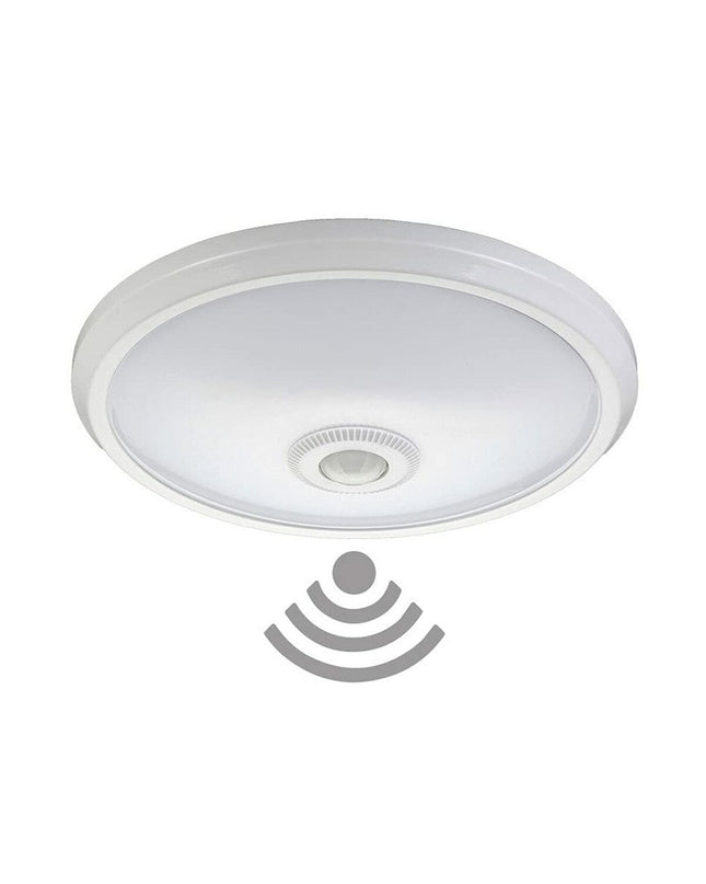 EDM Polymeer LED outdoor garden decor light, 16W, 1100 lumens, surface-mounted, 6400K cool white for exterior decoration.