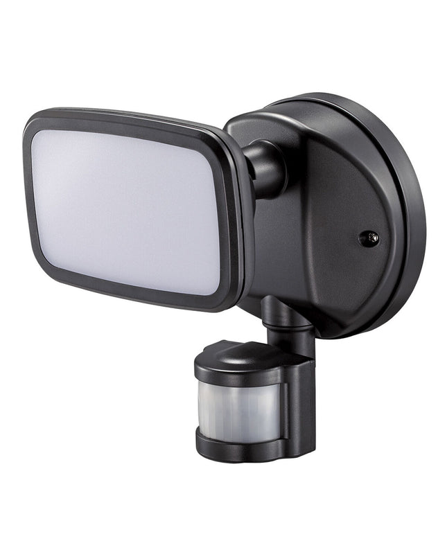 Black EDM LED spotlight EDM 32572 F 10W outdoor garden decoration with 750 lumens and 4000K daylight white light.