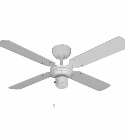 EDM Plafondventilator EDM 33802 Báltico wit, 102 cm diameter, 50W ceiling fan with white finish for home and kitchen use