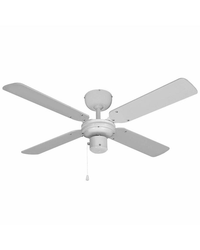 EDM Plafondventilator EDM 33802 Báltico wit, 102 cm diameter, 50W ceiling fan with white finish for home and kitchen use