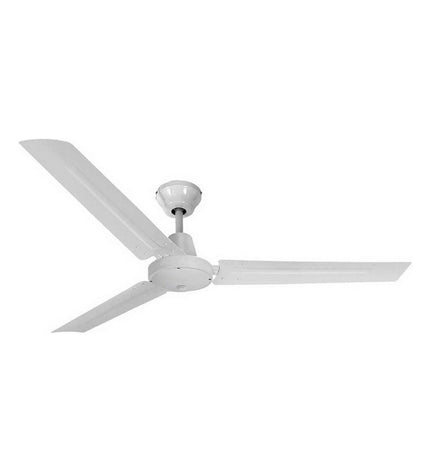 Mini industrial ceiling fan EDM 33982 in white, 120 cm diameter, 60W, suitable for home and kitchen ventilation.
