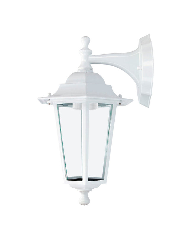 EDM Lykta EDM 34328 Zurich Wit outdoor garden light, 60W E27, aluminium, decorative outdoor lighting for garden or patio.