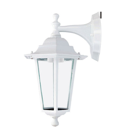 Aluminium outdoor garden lantern EDM EDM 34328 Zurich Wit with 60W E27 bulb, 19.2 x 94.7 cm, decorative outdoor lighting.