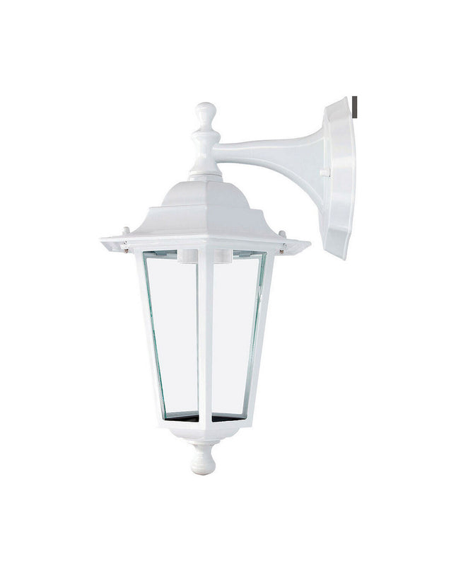 Aluminium outdoor garden lantern EDM EDM 34328 Zurich Wit with 60W E27 bulb, 19.2 x 94.7 cm, decorative outdoor lighting.