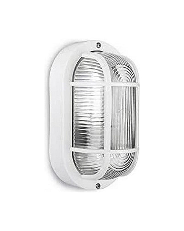 EDM Tarragona Wandlamp outdoor garden light with 40W E27 bulb, white decorative exterior lighting for garden and outdoor decor