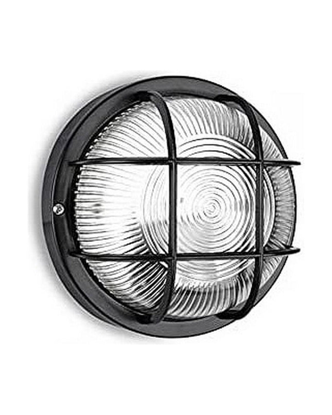 EDM Tarragona Zwart Kristal outdoor garden wall lamp with plastic and crystal accents, 40W E27 bulb socket for exterior decor