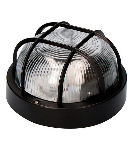 EDM Wandlamp EDM 34353 Tarragona outdoor garden light with black crystal plastic finish, 40W E27 bulb for exterior decoration