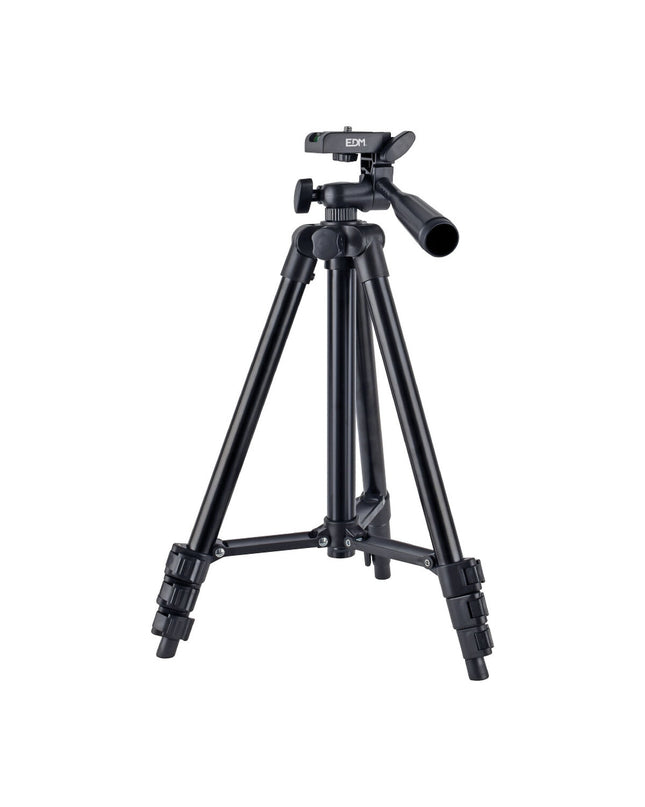Portable EDM 36099 tripod for electronics, photography, and video cameras, featuring adjustable legs and compact design.
