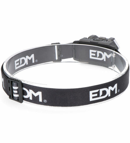EDM LED headlamp for outdoor activities, 5W or 8W, with adjustable strap and 400 lumens brightness for camping and hiking.
