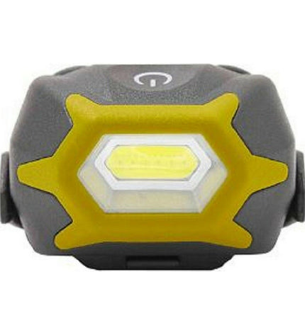 Yellow and black LED headlamp for sports and outdoor activities, 1W, 120 lumens, EDM Product EDM 36385 XL.