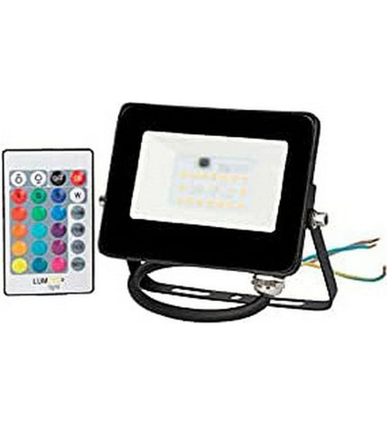Black EDM Bouwlamp EDM 70329 outdoor garden light with 10W bulb, 806 lumens, used for exterior decoration and outdoor lighting.