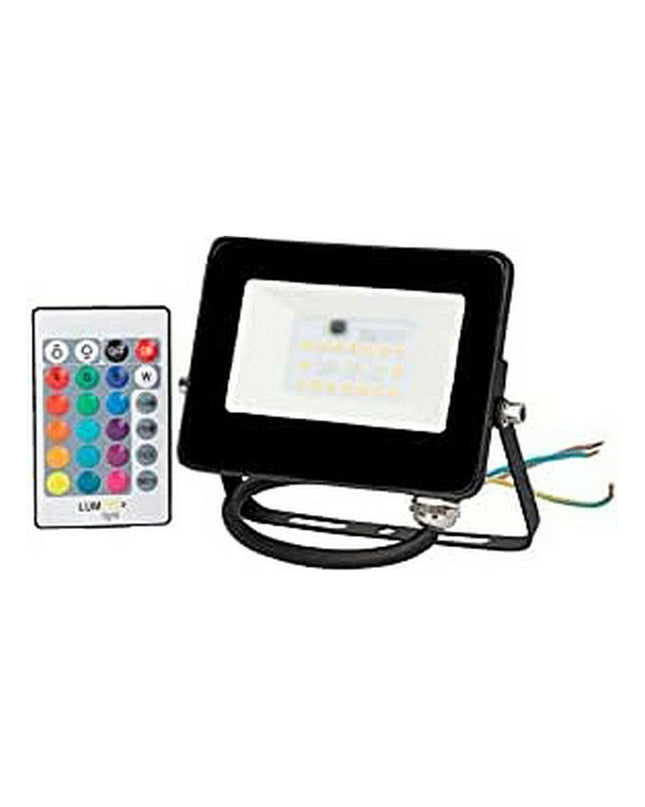 Black EDM Bouwlamp EDM 70329 outdoor garden light with 10W bulb, 806 lumens, used for exterior decoration and outdoor lighting.