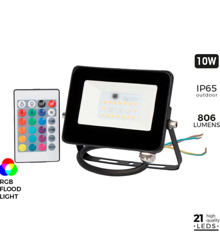 Black EDM Bouwlamp EDM 70329 outdoor garden decorative light with 10W and 806 lumens, suitable for exterior lighting.