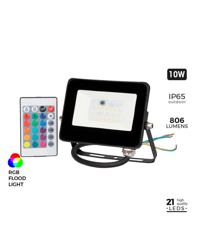 Black EDM Bouwlamp EDM 70329 outdoor garden decorative light with 10W and 806 lumens, suitable for exterior lighting.