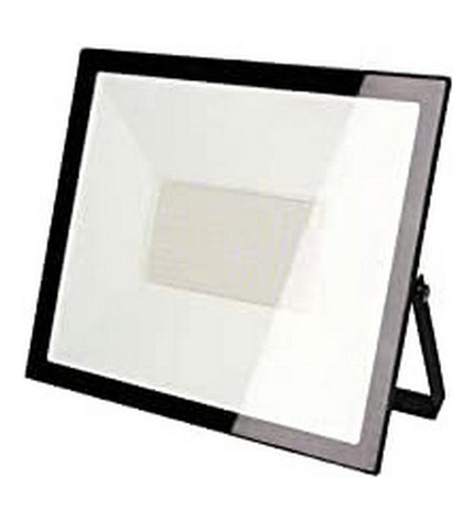 Black EDM Bouwlamp EDM 70337 outdoor garden floodlight with 150W light and 6400K color temperature, suitable for exterior decoration.