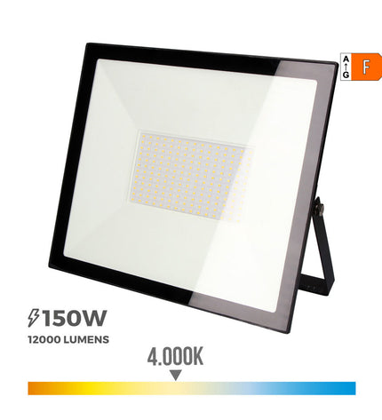 EDM LED spotlight EDM 70338 Zwart 150W outdoor garden decor light with 1200 to 12000 lumens and 4000K color temperature
