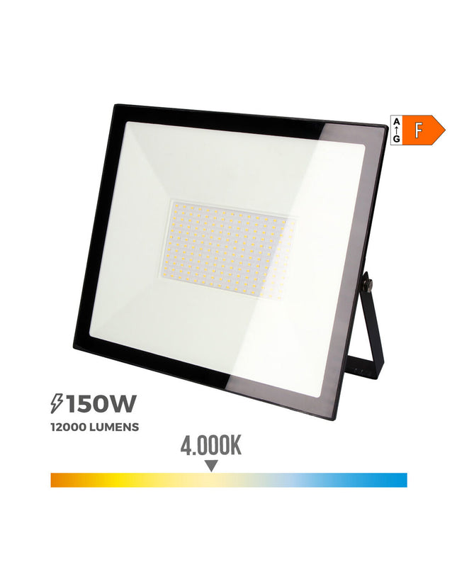 EDM LED spotlight EDM 70338 Zwart 150W outdoor garden decor light with 1200 to 12000 lumens and 4000K color temperature