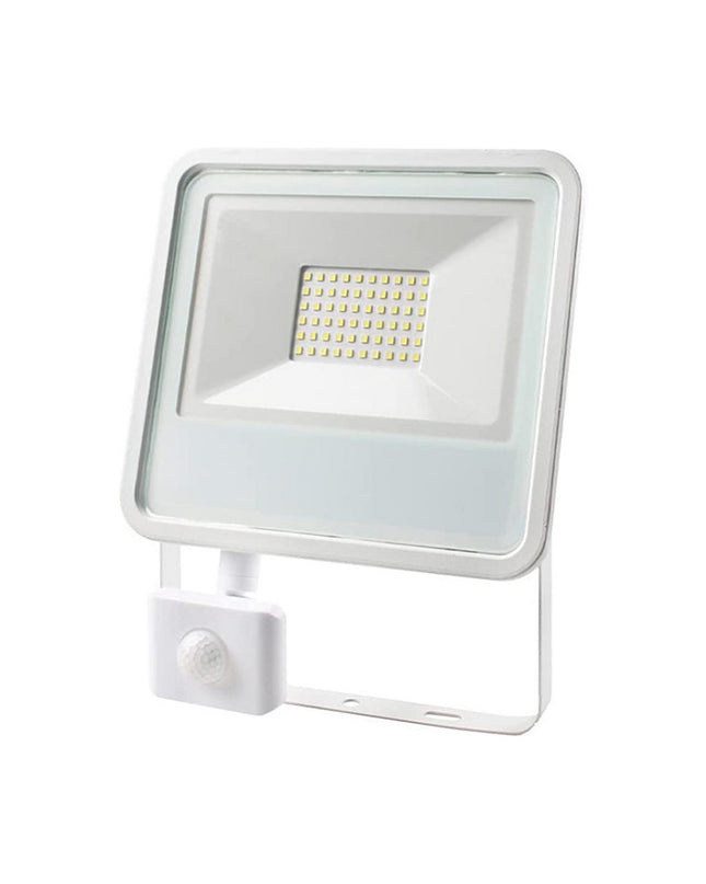 EDM Bouwlamp EDM 70393 in wit, outdoor garden decor light with 20W to 50W, 3500 lumens, 6400K color temperature, mounted in garden