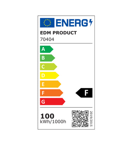 Black EDM Bouwlamp EDM 70404 from Black Series, 100W outdoor garden decoration light with 6400K daylight color.