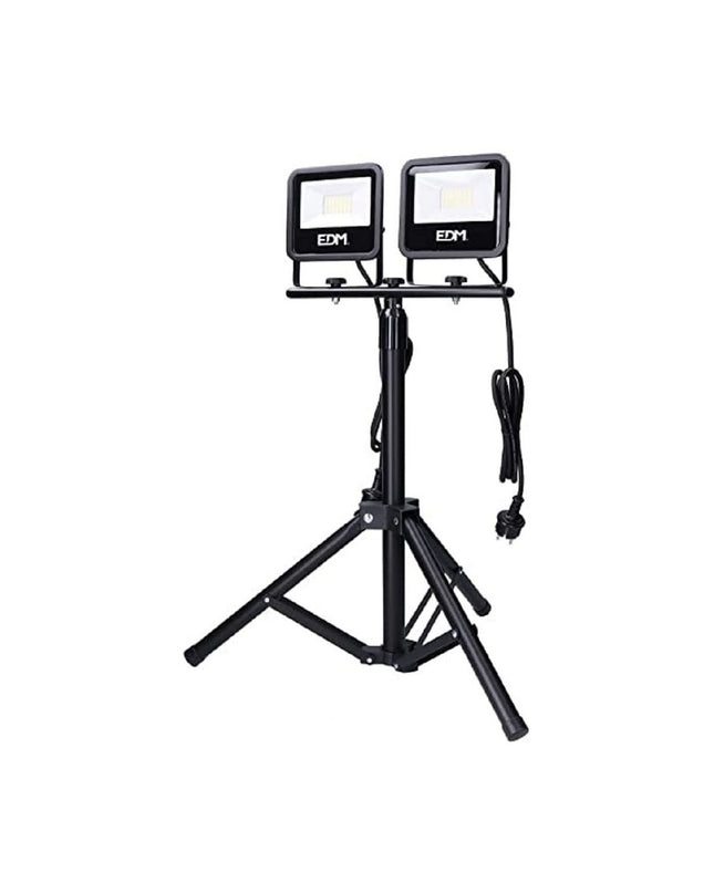 EDM Bouwlamp EDM 70415 Zwart F 30W outdoor garden decorative light with 4000K warm white illumination.