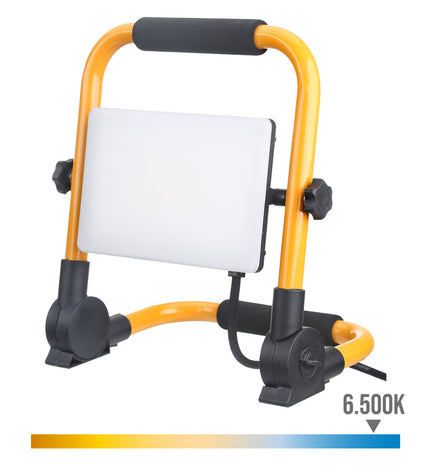 EDM Product Bouwlamp EDM 70423 F 50W outdoor garden decorative light mounted on a garden wall, suitable for outdoor illumination.
