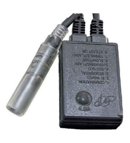 EDM Programmeur EDM 71460 Zwart outdoor garden timer with 20m cable, 220-240V, for outdoor decoration and garden control.