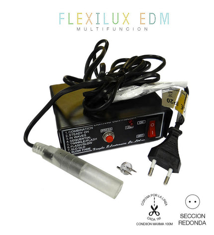 EDM Product Programmeur EDM 71908 Flexilux Zwart 100 m outdoor garden decoration with multifunctional features, black color.