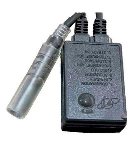 EDM Programmeur EDM 71909 Zwart outdoor garden timer with 45-meter cable, suitable for outdoor decoration and garden automation.